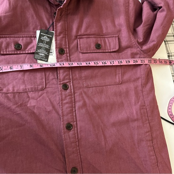Untuckit Red Ziraldo Flannel Quilted Lined ButtonDown Shirt Jacket/Shacket NWT M - Picture 15 of 15